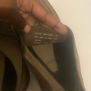 Clarks like new olive green and brown